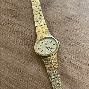 Vintage Women’s Gold Tone Seiko Watch 1400-7389 - Works
